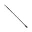 8" UV Black Mounting Hole Cable Tie (100 Pack)