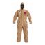 Tychem 5000 C3127T Coverall w/ Standard Hood, Elastic Wrists and Ankles, Storm Flap; Adhesive Closure, Tan, 2X-Large (Pack of 6)