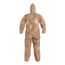 Tychem 5000 C3127T Coverall w/ Standard Hood, Elastic Wrists and Ankles, Storm Flap; Adhesive Closure, Tan, Medium (Pack of 6)