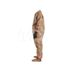 Tychem 5000 C3184T Coverall w/ Collar, Attached Dual Layer Gloves, Socks w/ Outer Boot Flaps, Double Storm Flap; Hook and Loop, Tan, Medium (Pack of 6)