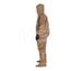 Tychem 5000 C3185T Coverall w/ Respirator Fit Hood, Attached Dual Layer Gloves, Socks w/ Outer Boot Flaps, Double Storm Flap; Hook and Loop, Tan, X-Large (Pack of 6)