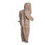 Tychem 5000 C3525T Encapsulated Suit Level B, Flat Back, Front Entry, Elastic Wrists, Socks w/ Outer Boot Flaps, Double Storm Flap; Hook and Loop, Tan, Large (Pack of 6)