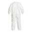 Tyvek IsoClean IC181S Disposable Chemical Resistant Coveralls w/ Zipper Closure, White, Medium (Pack of 25)