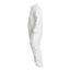 Tyvek IsoClean IC181S Disposable Chemical Resistant Coveralls w/ Zipper Closure, White, Medium (Pack of 25)