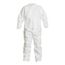 Tyvek IsoClean IC182B Coverall w/ Bound Neck, Raglan Sleeves, Covered Elastic Wrists and Ankles, Zipper, White, 3X-Large (Pack of 25)
