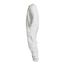Tyvek IsoClean IC254B Coverall w/ Bound Neck, Dolman Sleeves, Covered Elastic Wrists and Ankles, Zipper, Donning Snaps, White, 4X-Large (Pack of 25)