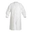 Tyvek IsoClean IC264S Frock w/ Bound Neck, Raglan Sleeves, Elastic Wrists, Zipper, White, Medium (Pack of 30)