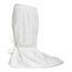 Tyvek IsoClean IC457S Boot Cover, PVC Sole, 18in High, Covered Elastic Opening, Ankle Ties, White, Medium (50 Pairs)
