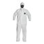 ProShield 50 NB127S Coverall w/ Respirator Fit Hood, Elastic Wrists and Ankles, Storm Flap, White, Small (Pack of 25)
