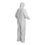 ProShield 50 NB127S Coverall w/ Respirator Fit Hood, Elastic Wrists and Ankles, Storm Flap, White, Small (Pack of 25)