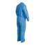 ProShield 10 PB120S Coverall w/ Collar, Open Wrists and Ankles, Storm Flap, Blue, X-Large (Pack of 25)