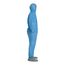 ProShield 10 PB122S Coverall w/ Standard Hood, Elastic Wrists, Attached Skid-Resistant Boots, Storm Flap, Blue, Medium (Pack of 25)