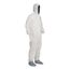 ProShield 10 PB122S Coverall w/ Standard Hood, Elastic Wrists, Attached Skid-Resistant Boots, Storm Flap, White, 2X-Large (Pack of 25)