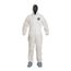 ProShield 10 PB122S Coverall w/ Standard Hood, Elastic Wrists, Attached Skid-Resistant Boots, Storm Flap, White, 3X-Large (Pack of 25)