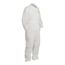 ProShield 10 PB125S Coverall w/ Collar, Elastic Wrists and Ankles, Storm Flap, White, 5X-Large (Pack of 25)