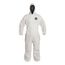 ProShield 10 PB127S Coverall w/ Standard Hood, Elastic Wrists and Ankles, Storm Flap, White, 3X-Large (Pack of 25)