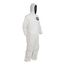 ProShield 10 PB127S Coverall w/ Standard Hood, Elastic Wrists and Ankles, Storm Flap, White, Medium (Pack of 25)
