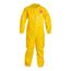 Tychem 2000 QC120S Disposable Chemical Resistant Coveralls w/ Zipper Closure, Yellow, 3X-Large (Pack of 12)