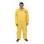 Tychem 2000 QC120S Disposable Chemical Resistant Coveralls w/ Zipper Closure, Yellow, Large (Pack of 12)