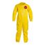 Tychem 2000 QC120S Disposable Chemical Resistant Coveralls w/ Zipper Closure, Yellow, X-Large (Pack of 12)