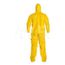 Tychem 2000 QC122S Disposable Chemical Resistant Coveralls w/ Zipper Closure, Yellow, Medium (Pack of 12)