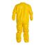 Tychem 2000 QC125S Coverall w/ Collar, Elastic Wrists and Ankles, Storm Flap, Yellow, 4X-Large (Pack of 12)