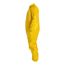 Tychem 2000 QC125S Coverall w/ Collar, Elastic Wrists and Ankles, Storm Flap, Yellow, 4X-Large (Pack of 12)