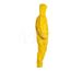 Tychem 2000 QC127B Coverall w/ Standard Hood, Elastic Wrists and Ankles, Storm Flap; Adhesive Closure, Yellow, Large (Pack of 12)