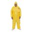 Tychem 2000 QC127S Disposable Chemical Resistant Coveralls w/ Zipper Closure, Yellow, 4X-Large (Pack of 12)