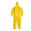 Tychem 2000 QC127S Disposable Chemical Resistant Coveralls w/ Zipper Closure, Yellow, X-Large (Pack of 12)