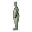 Tychem 2000 SFR QS127T Coverall w/ Respirator Fit Hood, Elastic Wrists Ankles and Waist, Storm Flap; Adhesive Closure, Green, Large (Pack of 4)