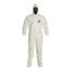 Tychem 4000 SL122B Disposable Chemical Resistant Coveralls w/ Storm Flap, White, 5X-Large (Pack of 12)