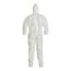 Tychem 4000 SL122B Disposable Chemical Resistant Coveralls w/ Storm Flap, White, 5X-Large (Pack of 12)