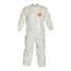 Tychem 4000 SL125B Coverall w/ Collar, Elastic Wrists and Ankles, Storm Flap; Adhesive Closure, White, 4X-Large (Pack of 12)