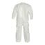 Tychem 4000 SL125B Coverall w/ Collar, Elastic Wrists and Ankles, Storm Flap; Adhesive Closure, White, 4X-Large (Pack of 12)