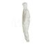 Tychem 4000 SL127B Coverall w/ Standard Hood, Elastic Wrists and Ankles, Storm Flap; Adhesive Closure, White, 3X-Large (Pack of 12)