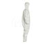 Tychem 4000 SL127T Coverall w/ Standard Hood, Elastic Wrists and Ankles, Storm Flap; Adhesive Closure, White, 2X-Large (Pack of 6)