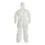 Tychem 4000 SL127T Coverall w/ Standard Hood, Elastic Wrists and Ankles, Storm Flap; Adhesive Closure, White, 5XL (Pack of 6)