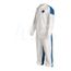 Tyvek 400 D TD125S Disposable Chemical Resistant Coveralls w/ Zipper Closure, White/Blue, 2X-Large (Pack of 25)