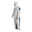 Tyvek 400 D TD127S Coverall w/ Respirator Fit Hood, Elastic Wrists and Ankles, Storm Flap (Tyvek 400 Front, ProShield 10 Back), White/Blue, 2X-Large (Pack of 25)