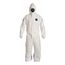 Tyvek 400 D TD127S Coverall w/ Respirator Fit Hood, Elastic Wrists and Ankles, Storm Flap (Tyvek 400 Front, ProShield 10 Back), White/Blue, Medium (Pack of 25)