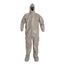 Tychem 6000 TF169T Coverall w/ Respirator Fit Hood, Elastic Wrists, Socks, Double Storm Flap, Gray, 5XL (Pack of 6)