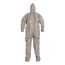 Tychem 6000 TF169T Coverall w/ Respirator Fit Hood, Elastic Wrists, Socks, Double Storm Flap, Gray, 5XL (Pack of 6)