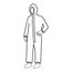 Tyvek 800 TJ198T Coverall w/ Respirator Fit Hood, Elastic Wrists and Ankles, Self-Adhesive Storm Flap, White, 3X-Large (Pack of 25)