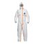 Tyvek 800 TJ198T Coverall w/ Respirator Fit Hood, Elastic Wrists and Ankles, Self-Adhesive Storm Flap, White, 4X-Large (Pack of 25)