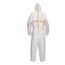 Tyvek 800 TJ198T Coverall w/ Respirator Fit Hood, Elastic Wrists and Ankles, Self-Adhesive Storm Flap, White, Small (Pack of 25)