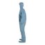 ProShield 6 SFR TM122S Coverall w/ Standard Hood, Elastic Wrists, Socks, Storm Flap, Blue, 3X-Large (Pack of 25)
