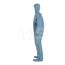 ProShield 6 SFR TM122S Coverall w/ Standard Hood, Elastic Wrists, Socks, Storm Flap, Blue, Large (Pack of 25)