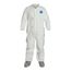 Tyvek 400 TY121S Coverall w/ Collar, Elastic Wrists, Attached Skid-Resistant Boots, White, X-Large (Pack of 25)