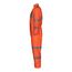 Tyvek 500 HV TY125S Coverall w/ Elastic Wrists and Ankles, Fluorescent Orange w/ Grey Retroreflective, Hi-Vis Orange/Grey, Small (Pack of 25)